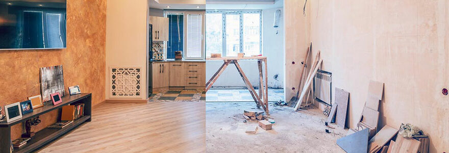 rénovation d'une vieille maison